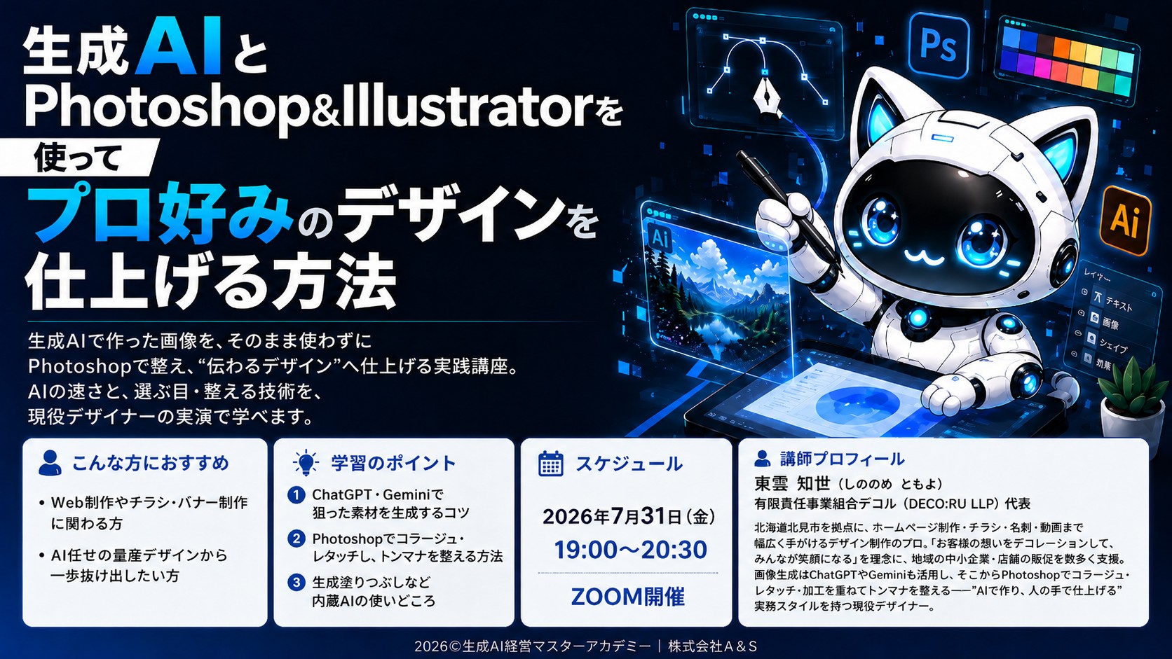 【新着】生成AIとPhotoshop＆Illustratorを使ってプロ好みのデザインを仕上げる方法